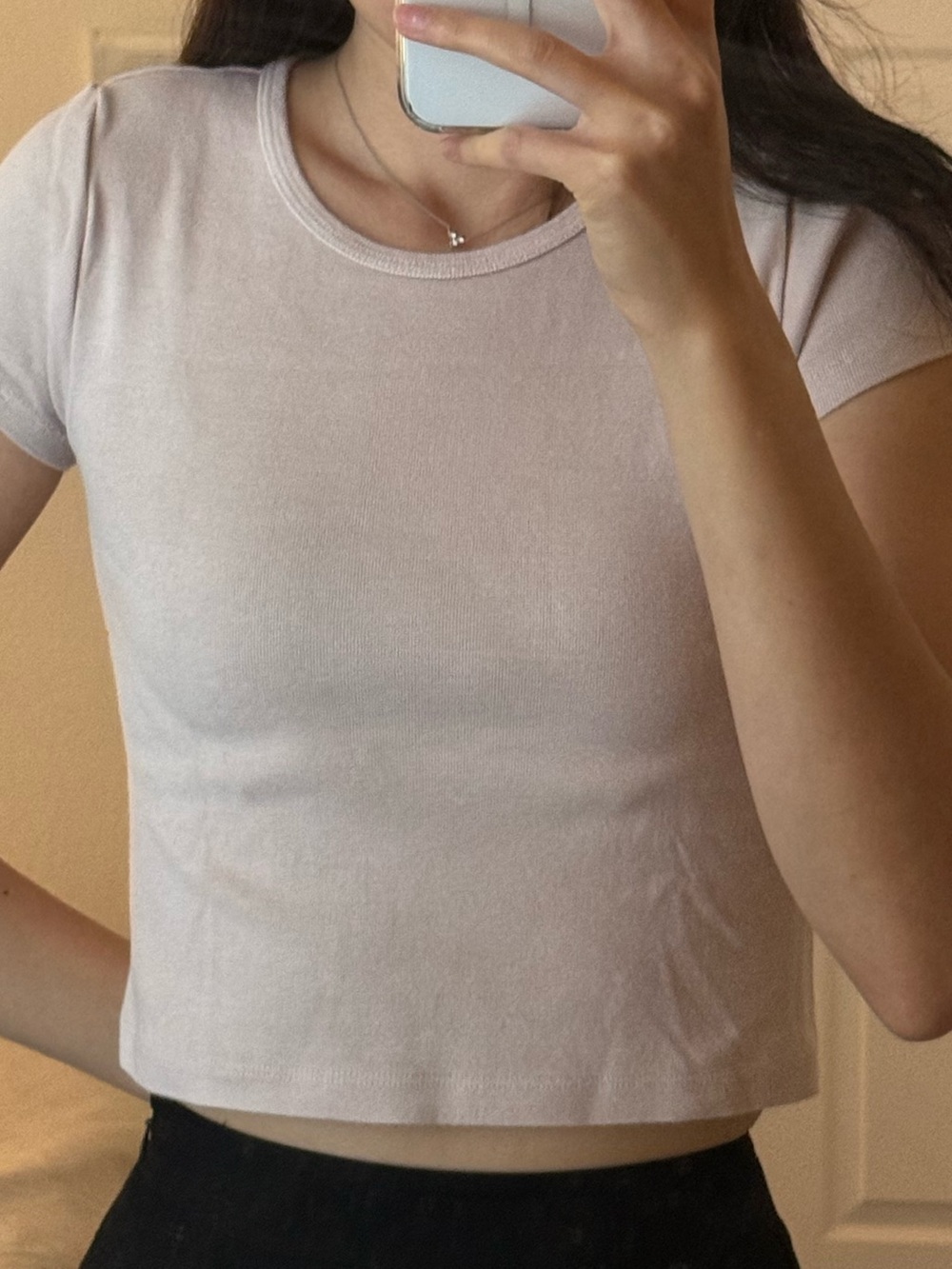 Dusty pink Brandy Melville baby tee